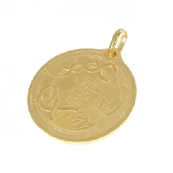 999.9YG(枠) Đồng xu Mặt dây chuyền - Hàng hiệu Authentic 864337