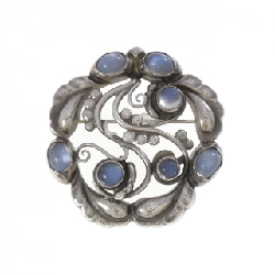 Brooch Hoa Nở Ánh Trăng George Jensen - Hàng hiệu Chính Hãng