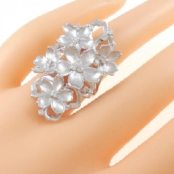 Nhẫn kim cương hoa K18WG 0.22CT 672785