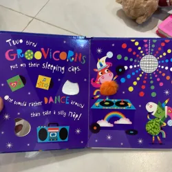 NGOẠI VĂN tiếng anh trẻ em : Goodnight little Groovicorns - sách đẹp bìa cứng  1027556