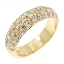 Nhẫn kim cương Pavé K18YG 1.06CT - Hàng hiệu Chính hãng