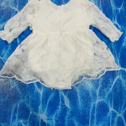 Đầm liền quần hoa trắng ren siêu xinh  783015