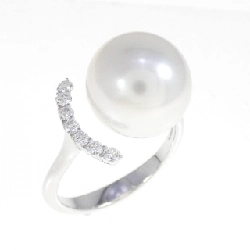 Nhẫn ngọc trai trắng 750WG 11.7mm