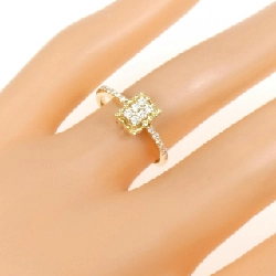 Nhẫn kim cương K18YG 0.16CT 671801