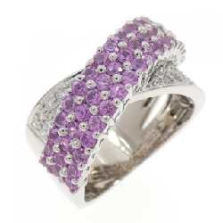 Nhẫn Sapphire K18WG 1.65CT - Hàng hiệu Chính hãng