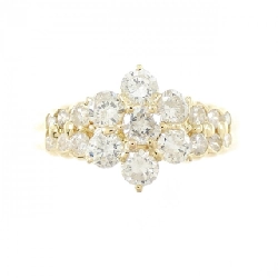 Nhẫn kim cương K18YG hoa 1.00CT 670204