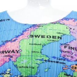 Pleats Please BẢN ĐỒ THẾ GIỚI PP81-JK592 7563012 Áo - Hàng hiệu Chính hãng 823303