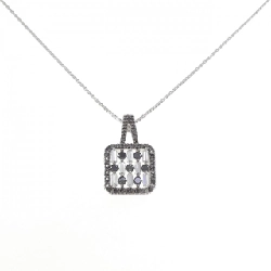 K18WG/K18BG Dây chuyền kim cương 0.45CT - Hàng hiệu Chính hãng