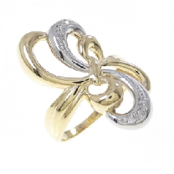 Nhẫn kim cương K18YG/PT900 0.05CT - Hàng hiệu Authentic