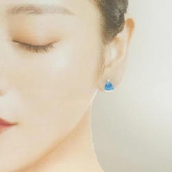 PT900 Blue Topaz Bông Tai 3.00CT - Hàng hiệu Chính hãng 869264