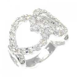 Nhẫn kim cương 750WG hình trái tim 0.90CT