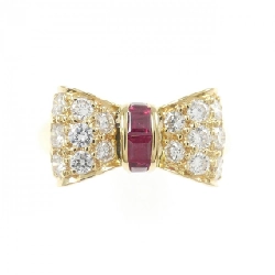 Nhẫn Ruby Ruy Băng 750YG - Hàng hiệu Chính hãng 849533