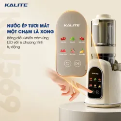 Máy ép chậm Kalite KSJ569 ép kiệt bã 99% không sinh nhiệt tích hợp làm kem 572353