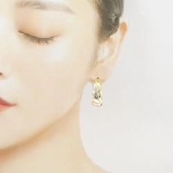 Bông tai ba màu/K18YG - Hàng hiệu Authentic 866187