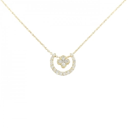 K18YG 2WAY Dây chuyền kim cương 0.20CT - Hàng hiệu Authentic