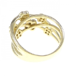 Nhẫn kim cương hoa K18YG 0.45CT 667982