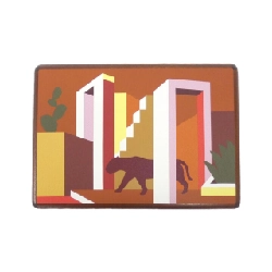 Hermès FELIN DANS UN JARDIN MEXICAN Hộp Casaque 32.5×22.5 400200M 625564