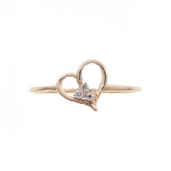 Nhẫn kim cương K10PG hình trái tim 667983