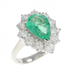Nhẫn Emerald PT900 1.23CT - Hàng hiệu Chính hãng