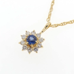 K18YG Sapphire Necklace 0.20CT - Hàng hiệu Authentic 858150