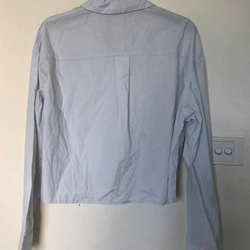 áo sơ mi croptop xanh  min 547545