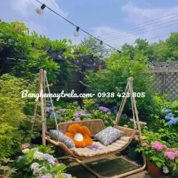 Xích đu đan dây dù treo sân vườn 692756