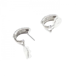 K18WG Bông tai/Khuyên tai kim cương Pavé 1.00CT - Hàng hiệu Chính hãng 866901