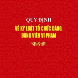 Quy định về kỷ luật tổ chức đảng, đảng viên vi phạm 1044165