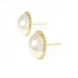 K18YG Mabe Pearl Earrings - Hàng hiệu Authentic 867919