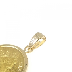 K18YG(枠) Đồng xu Mặt dây chuyền - Hàng hiệu Authentic 863160