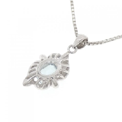 Dây chuyền Aquamarine PT900/PT850 0.537CT - Hàng hiệu Chính hãng 866272