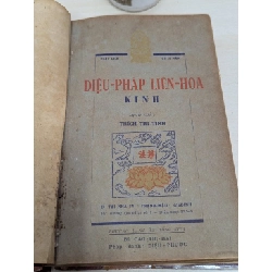 Diệu pháp liên hoa kinh -  ( trọn bộ 7 quyển + 1 quyển pháp hoa kinh cương yếu xuất bản 1948 đóng bìa xưa ) 545622