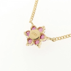 K18YG Hoa Hồng Ruby Dây Chuyền - Hàng hiệu Chính hãng 862795