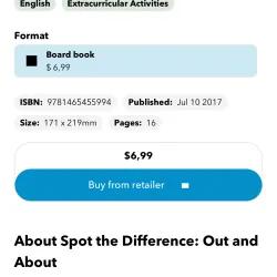 NGOẠI VĂN sách tiếng anh trẻ em nxb DK nổi tiếng : Spot the difference OUT AND ABOUT 1027812