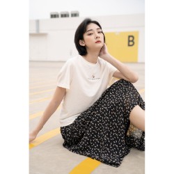 Chân váy xếp ly chiffon Madelen 240