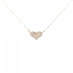 K18PG Dây chuyền trái tim kim cương 0.10CT - Hàng hiệu Chính hãng