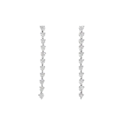 K18WG/750WG Bông tai kim cương 0.45CT - Hàng hiệu Chính hãng