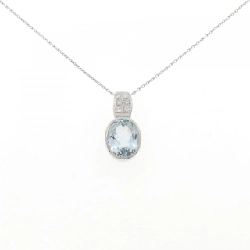 Dây chuyền Aquamarine PT900/PT850 3.24CT - Hàng hiệu Chính hãng