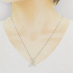 K18WG Chữ cái K Dây chuyền kim cương 0.20CT - Hàng hiệu Chính hãng 866709