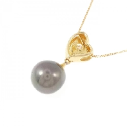 K18YG Ngọc trai đen dây chuyền 11.3mm - Hàng hiệu Chính hãng 855969