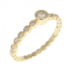 Nhẫn kim cương K18YG 0.22CT