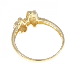 Nhẫn kim cương K18YG hình ruy băng 0.15CT 672953