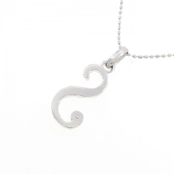 K18WG Chữ cái S Dây chuyền kim cương - Hàng hiệu Chính hãng 856742