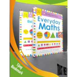(TẶNG BOOKMARK) Bộ 2 Cuốn Bé Học Toán Mỗi Ngày (Tiếng Anh và Tiếng Việt) mới 90% bẩn nhẹ 2020 RBK2404 kỹ năng