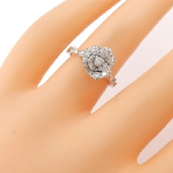 Nhẫn kim cương hoa K18WG 0.54CT 672196