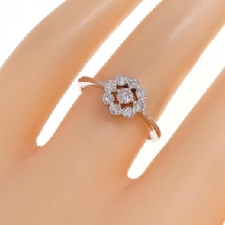 Nhẫn kim cương hồng PT900/K18PG 0.08CT 670361