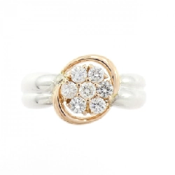 Nhẫn kim cương hoa K18WG/K18PG 0.37CT 668815