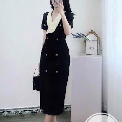 Đầm cổ phối Bigsize  56421