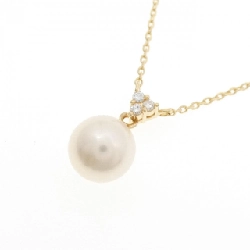 K18YG Ngọc trai Akoya Dây chuyền 7.6mm - Hàng hiệu Chính hãng 855822