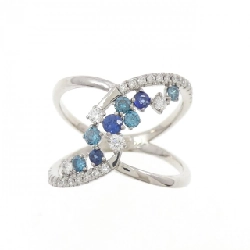 Nhẫn Sapphire K18WG 0.18CT 666424